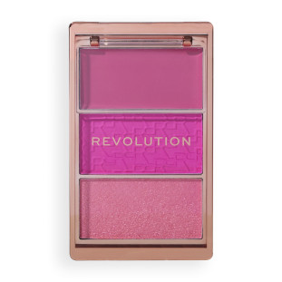 Makeup Revolution Blush Icon Palette Cor Hot Pink Flag