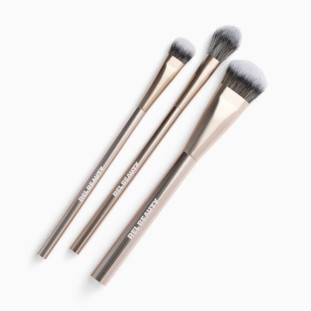 Rel Beauty Kit De Pinceis Essenciais Para Maquiagem 3 Peças
