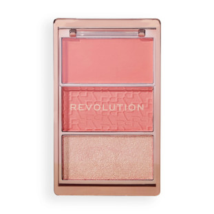 Makeup Revolution Blush Icon Palette Cor Authentic Peach
