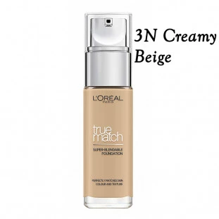 L'oreal Paris True Match Liquid Foundation Cor 3N Creamy Beige