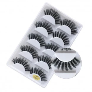 Cílios Cartela Com 5 Pares - Modelo G800