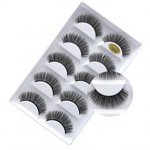 Cílios Cartela Com 5 Pares - Modelo G805