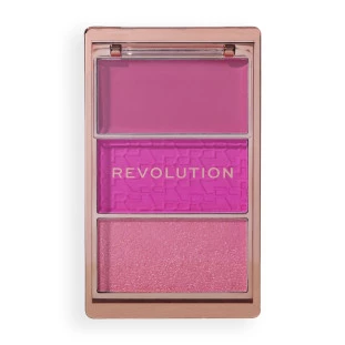 Makeup Revolution Blush Icon Palette Cor Hot Pink Flag